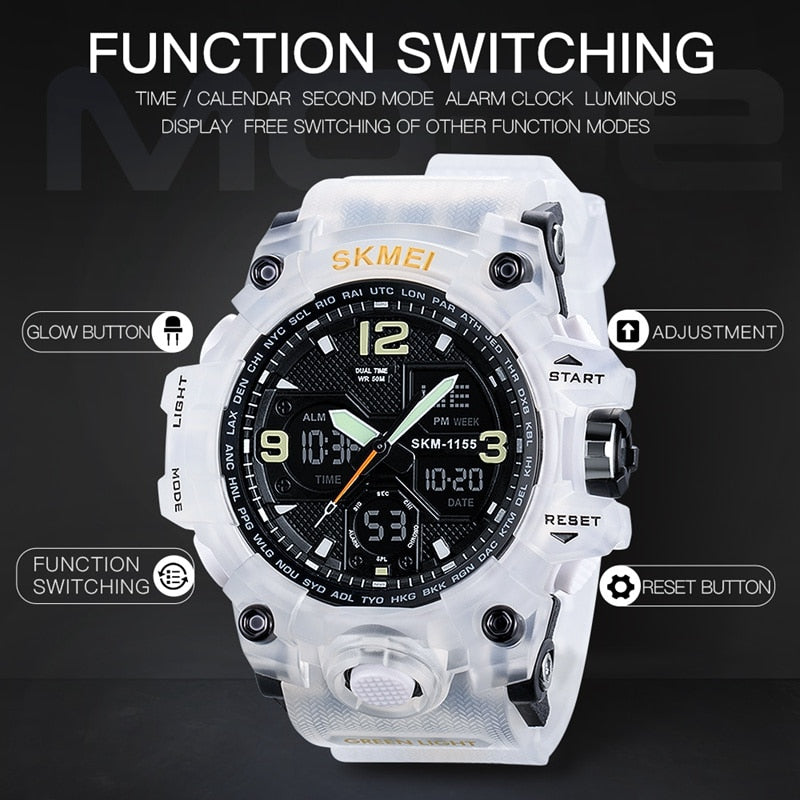 New S Shock Men Sports Watches Big Dial Quartz Digital Watch For Men Luxury Brand LED Military Waterproof Men Wristwatches