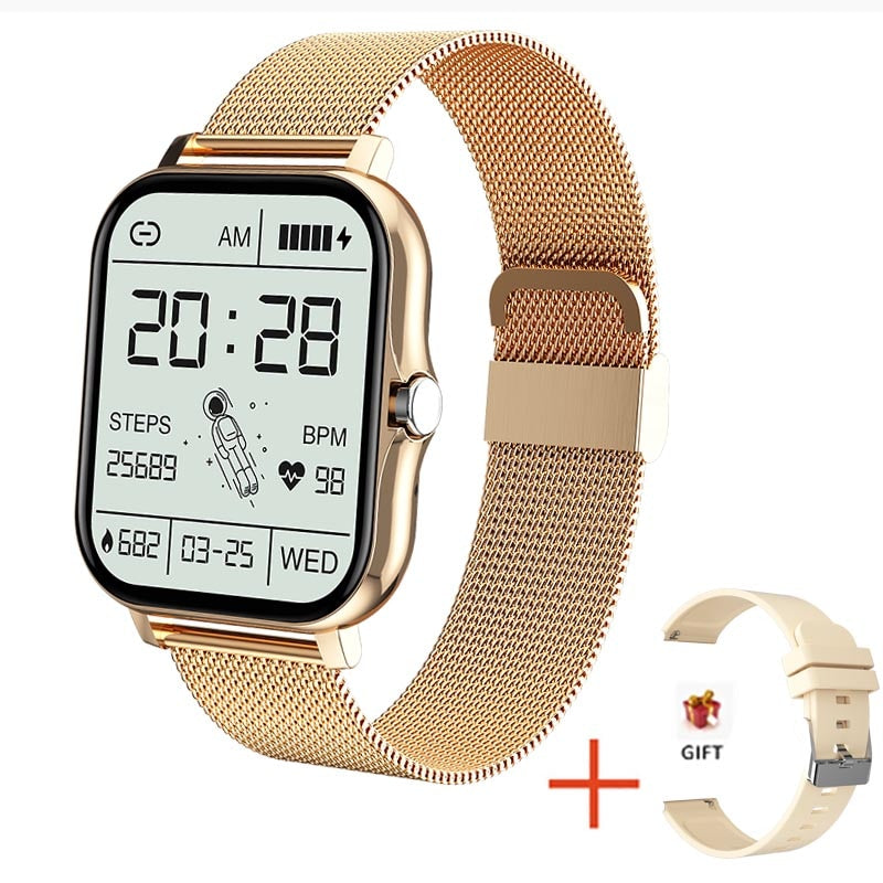 New Women Smart watch Men 1.69 Color Screen Full touch Fitness Tracker Bluetooth Call Smart Clock Ladies Smart Watch Women