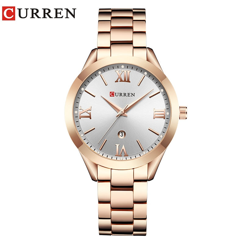 New Gold Watch Women Watches Ladies 9007 Steel Women Bracelet Watches Female Clock Relogio Feminino Montre Femme