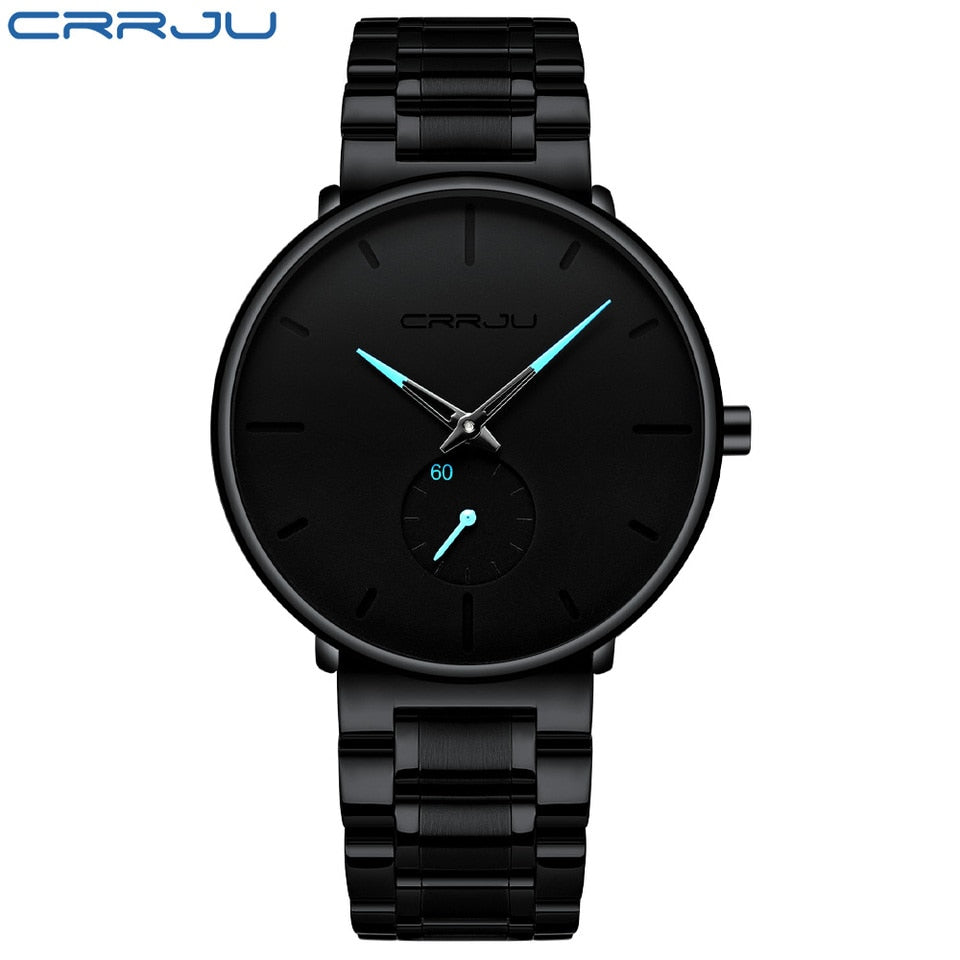 Men Watches Stainless Steel Men Wrist Watch Casual Luxury Waterproof Sport Watch for Men Quartz Watch Relogio Masculino black blue