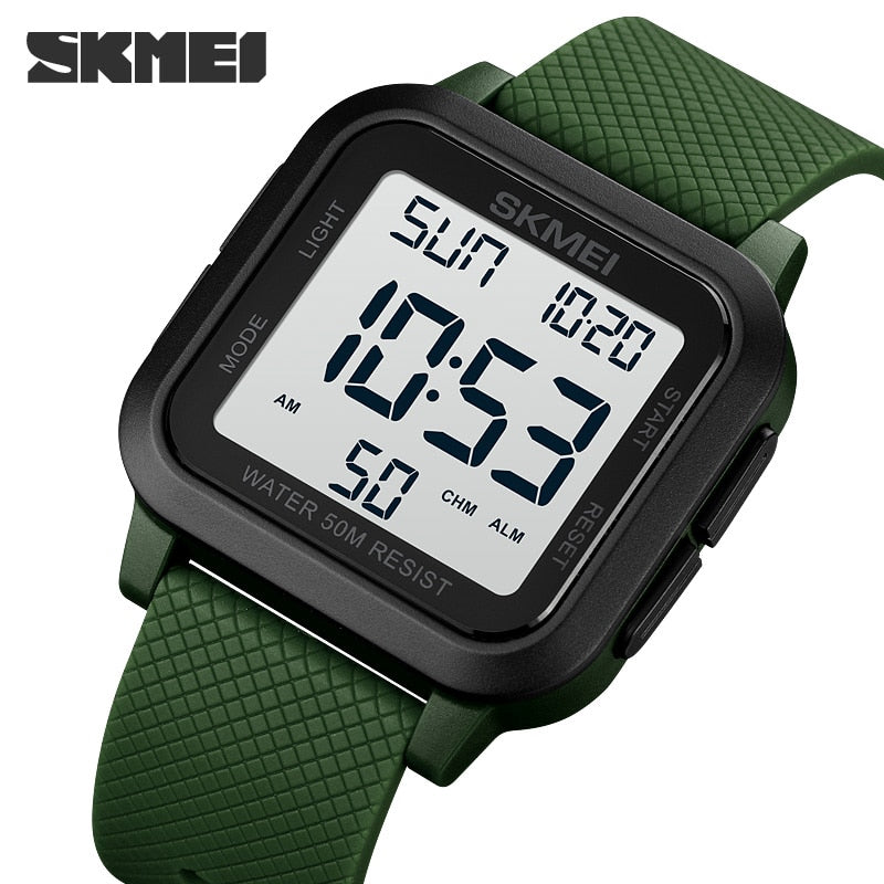 SKMEI Brand Sport Digital Watch Fashion LED Men's Watches Chrono Electronic Wristwatch Waterproof Countdown Clock Reloj Hombre