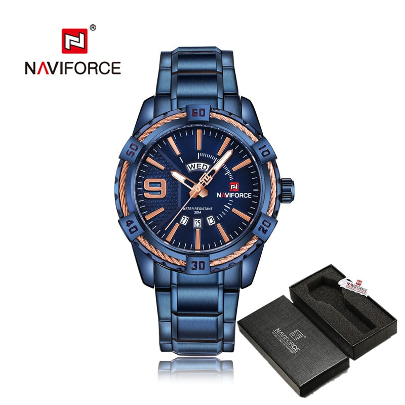 New Men WristWatch Fashion Quartz Classic Watches For Men Waterproof Business Steel Band Clock Man