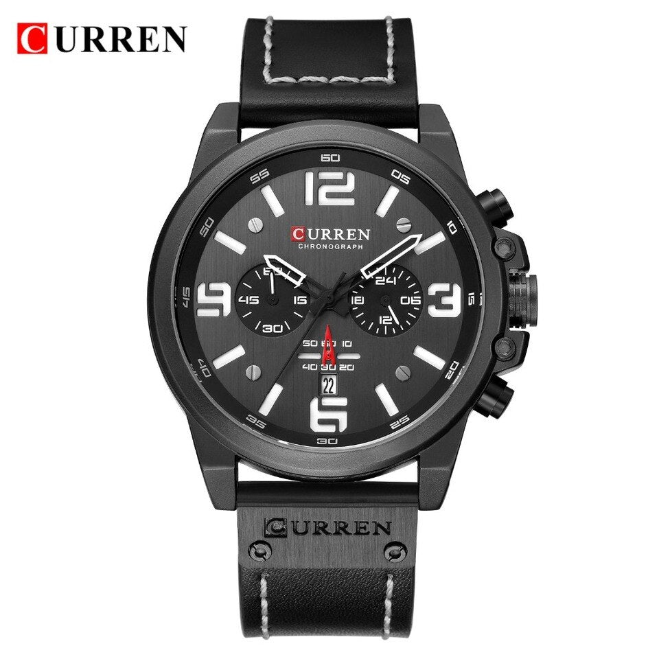 Watch For Men Top Brand Luxury CURREN Fashion Leather Quartz Men Watches Date Business Sport Male Wristwatch Clock Montre Homme Multiple colors