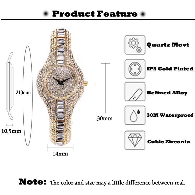 Small Womens Watch Shockproof Waterproof Luxury Ladies Ar Metal Watch bracelets Rhinestone Bu Cheap Chinese Watches