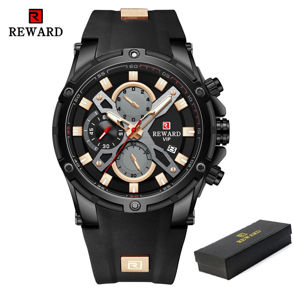 Men Watches Blue Waterproof Top Luxury Brand Chronograph Sport Watch Quartz For Men Wristwatch Military Male Black, China