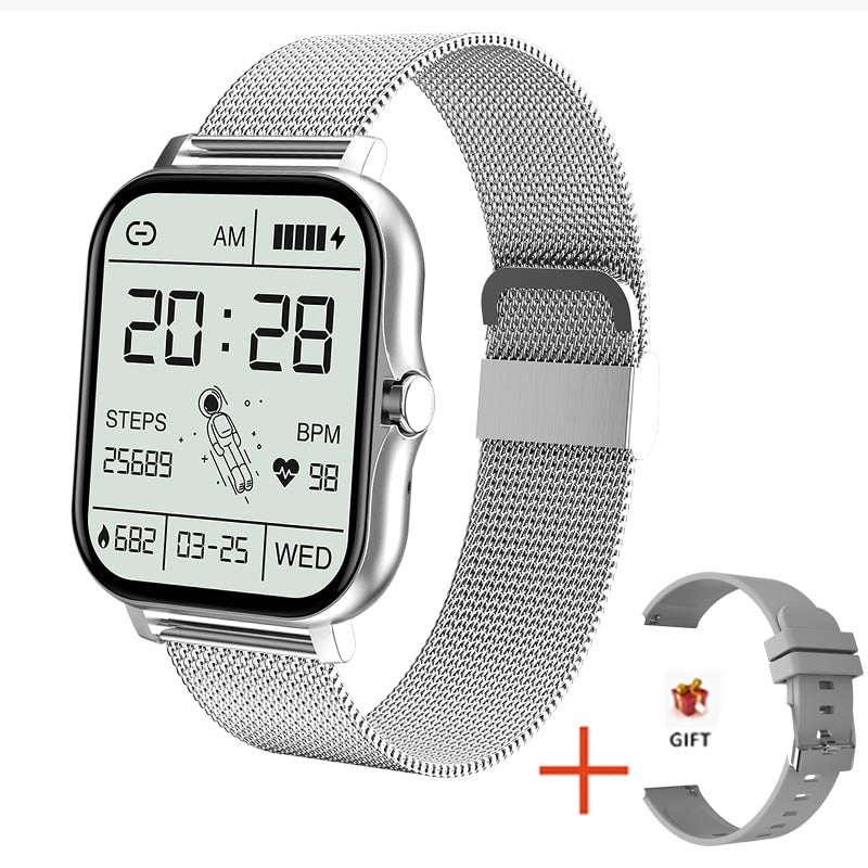 New Women Smart watch Men 1.69 Color Screen Full touch Fitness Tracker Bluetooth Call Smart Clock Ladies Smart Watch Women