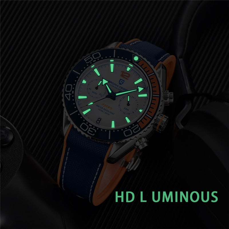 New Diver Watch Men 10Bar Waterproof Date Clock Sport Watches Top Brand Mens Quartz Wrist watch Relogio Masculino