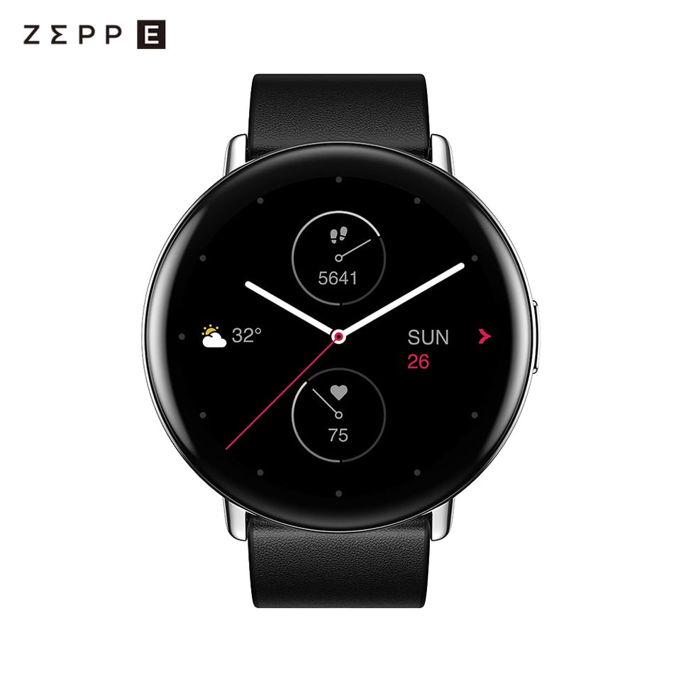 New Circle Smartwatch 7 Days Battery 5ATM Water Resistant Smart Notification Sleep Quality Monitoring Smart Watch PolarNightBlack