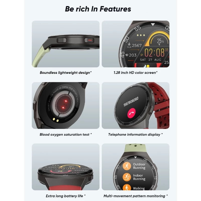 New Silicone Strap Digital Watch Men Sport Watches Electronic LED Male Smart Watch For Men Clock Waterproof Bluetooth Hour