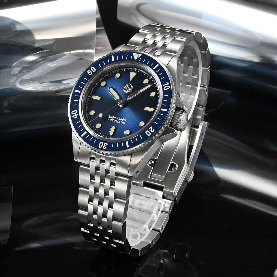 San Martin 38mm Dive Watch Miyota 8215 Original Design Bracelet Fashion Sport Style Automatic Mechanical Watches Sapphire 20Bar