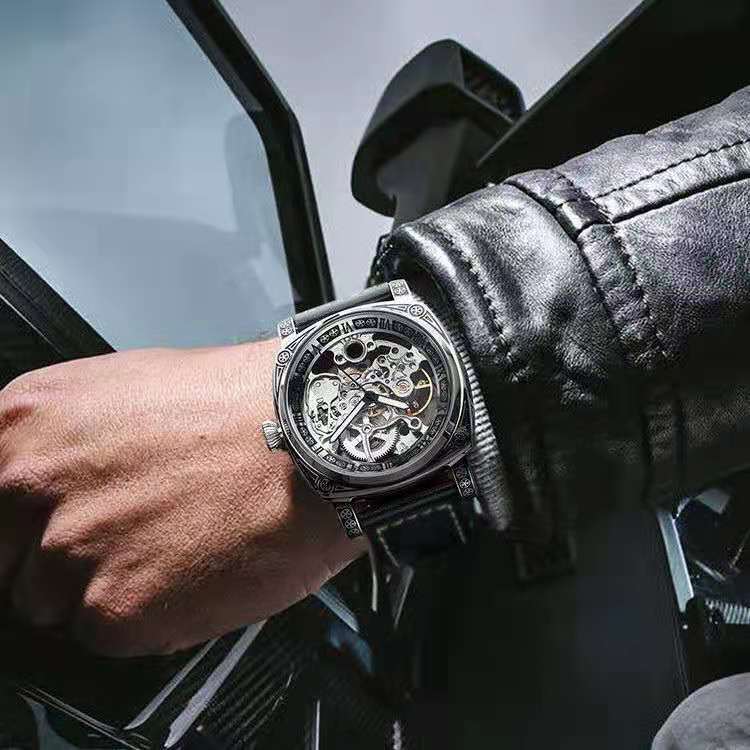 New Men Authentic Brand Carved Watches Fully Automatic men watches Hollowed Seagull Mechanical Watches luxury MAN WATCH