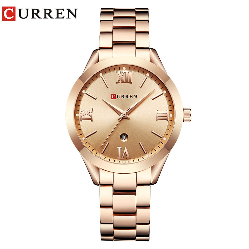 New Gold Watch Women Watches Ladies 9007 Steel Women Bracelet Watches Female Clock Relogio Feminino Montre Femme rose