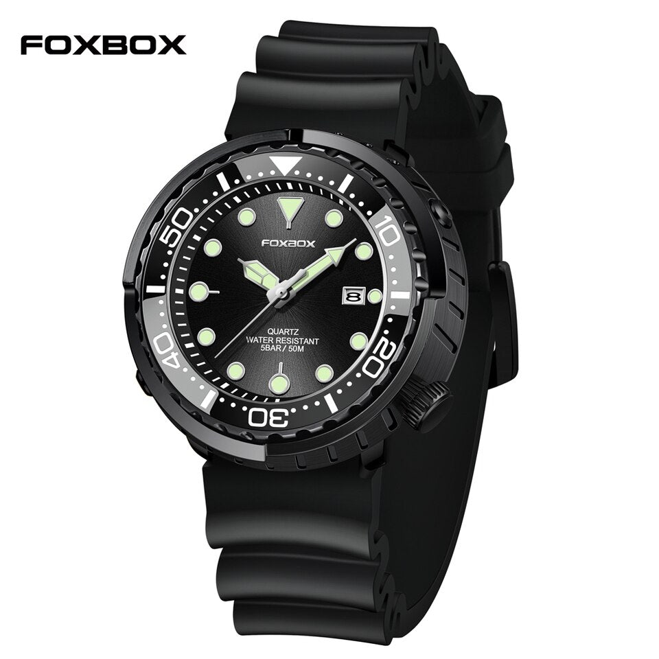 Men Watch 50M Waterproof Luminous Sport Wristwatches Rotating Bezel Quartz Watches with Auto Date Relogio Masculino