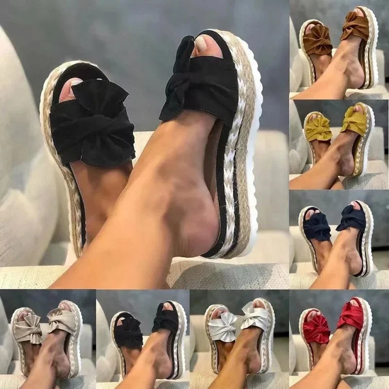 Ladies Shoes High Quality Summer Women Slippers Solid Color Outdoor Platform Water Proof Concise Casual