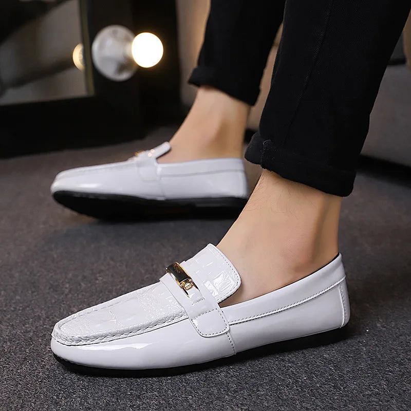 Men Leather Shoes Daily Office Loafers Light Comfortable Soft Driving Walking Shoes Men Sneakers Zapatos Hombre