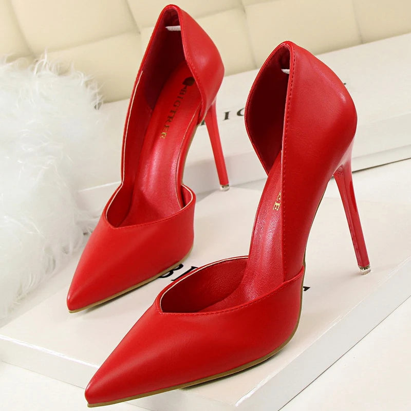 Women Pumps Fashion High Heels Shoes Black Pink White Shoes Women Wedding Shoes Ladies Stiletto Women Heels