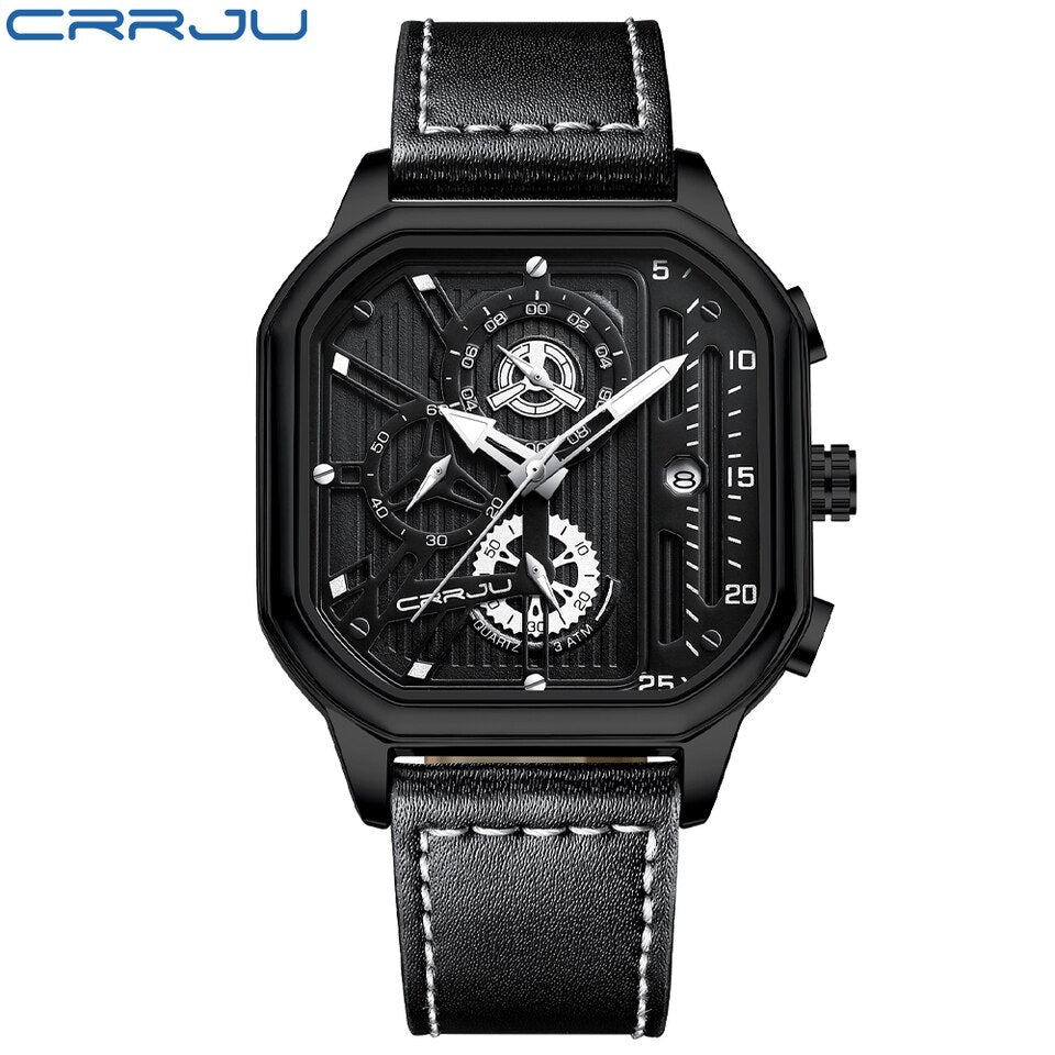 Men Watch Top Luxury Brand Quartz Mens Watches Business Reloj Hombre Sport Wristwatch Black