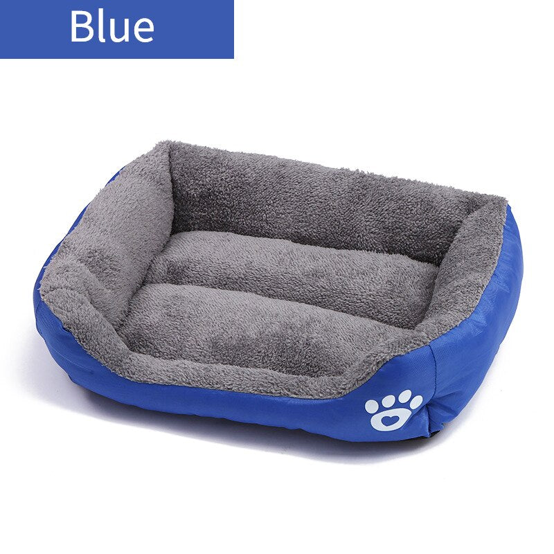 Dog Beds for Large Dogs Summer Washable Cat Mat Waterproof Mattress Rectangular Pet Cushion for Medium Large Dogs or Multiple Blue, S 43x32cm