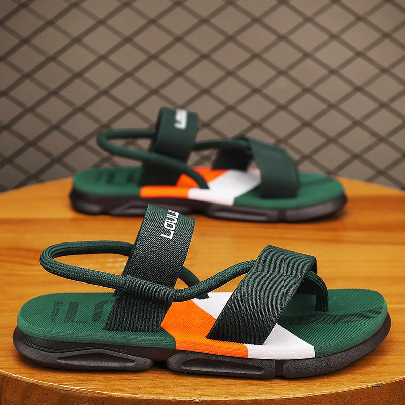 Sandals for Men in Summer Wear Anti-slip Wear-resistant Deodorant Driving Beach Sandals flip-flops soft soles on sand sandals