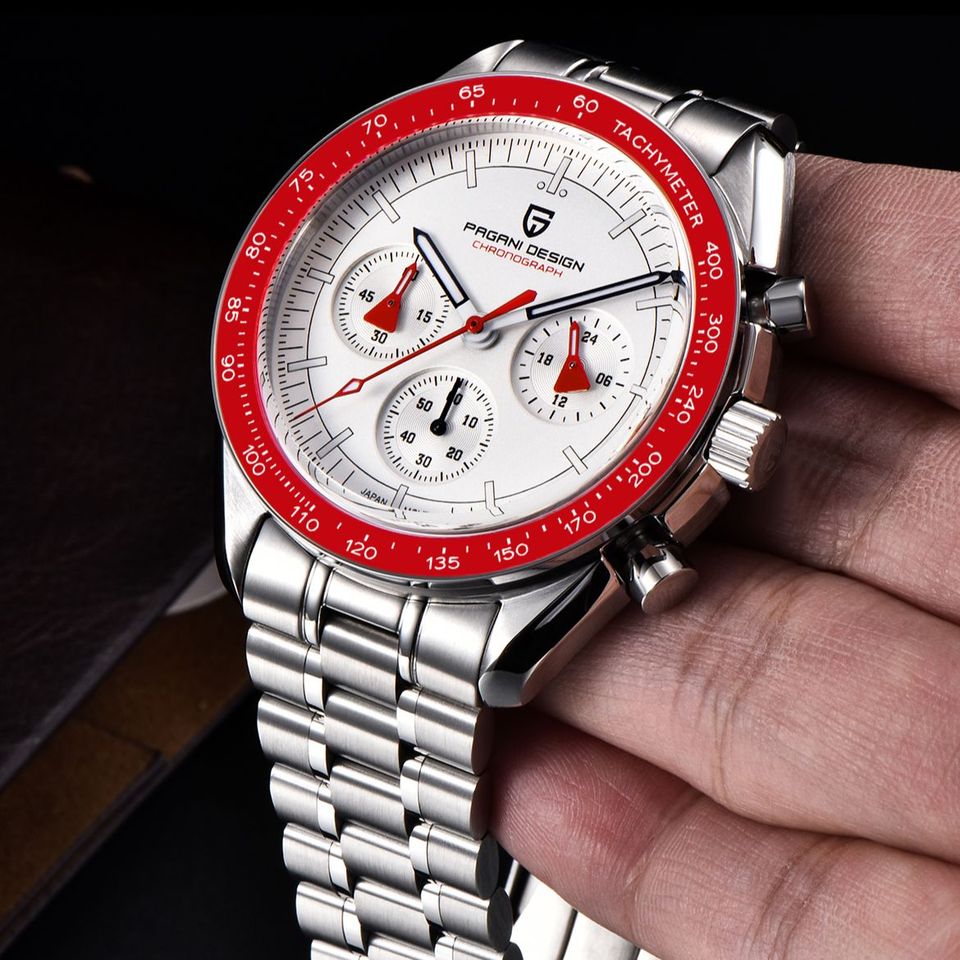 PAGANI DESIGN New AK Project Men Watches Luxury Quartz Wrist Watch For Men AR Sapphire Speed Chronograph Automatic Date