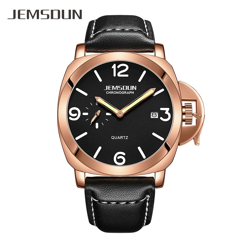 Luxury Top Brand Sport Watch Men Waterproof Quartz Brown Leather Military Wrist Watch Men Army Clock Male relojes hombre hodinky