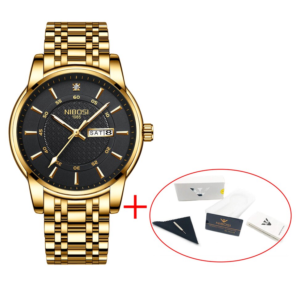 Gold Watch for Men Waterproof Sports Men Watch Top Brand Luxury Clock Male Business Quartz Wristwatch Relogio Masculino