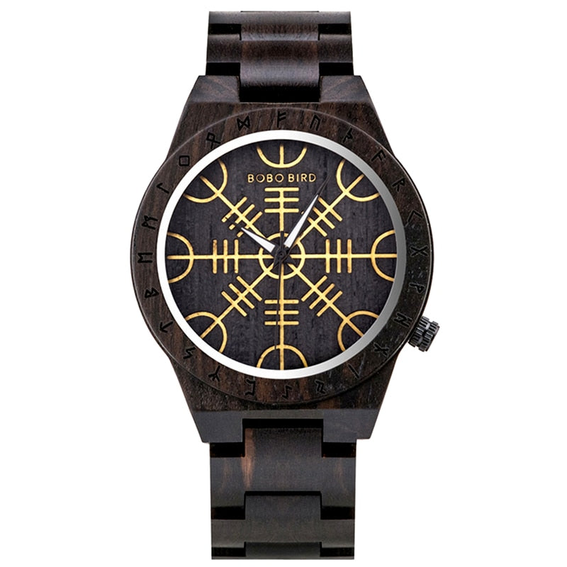 Men Watches Zebra Wood Vintage Watch for Men Come With Bamboo Box Thanksgiving Christmas Gift T16-1, China, Yes