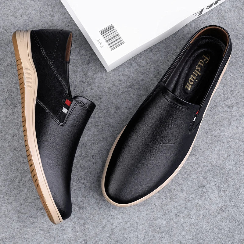 Genuine Leather Men Shoes Casual Slip on Loafers Breathable Man Driving Flats Hot Sale Moccasins Handmade Slip-ons Flat