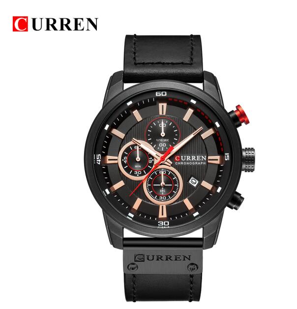 New Date Quartz Men Watches Top Brand Luxury Male Clock Chronograph Sport Mens Wrist Watch