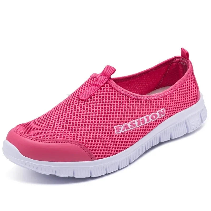 Mesh Shoes New Women Light Sneakers Summer Fall Breathable Comfortable Mesh Lady Big Size  Casual Walking Outdoor Shoes