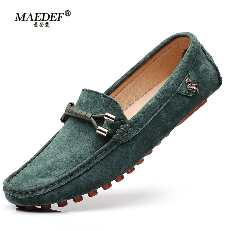 Men Casual Shoes Breathable Leather Loafers Business for Men Driving Moccasins Comfortable Slip on Shoe