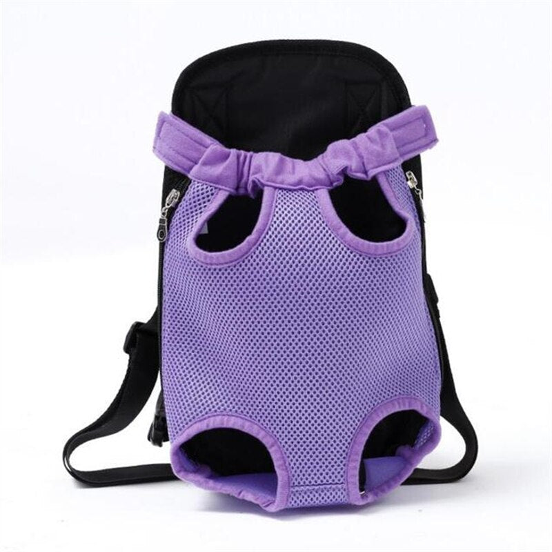 Pet Dog Carrier Backpack Mesh Camouflage Outdoor Travel Products Breathable Shoulder Handle Bags for Small Dog Cats Chihuahua Purple, S