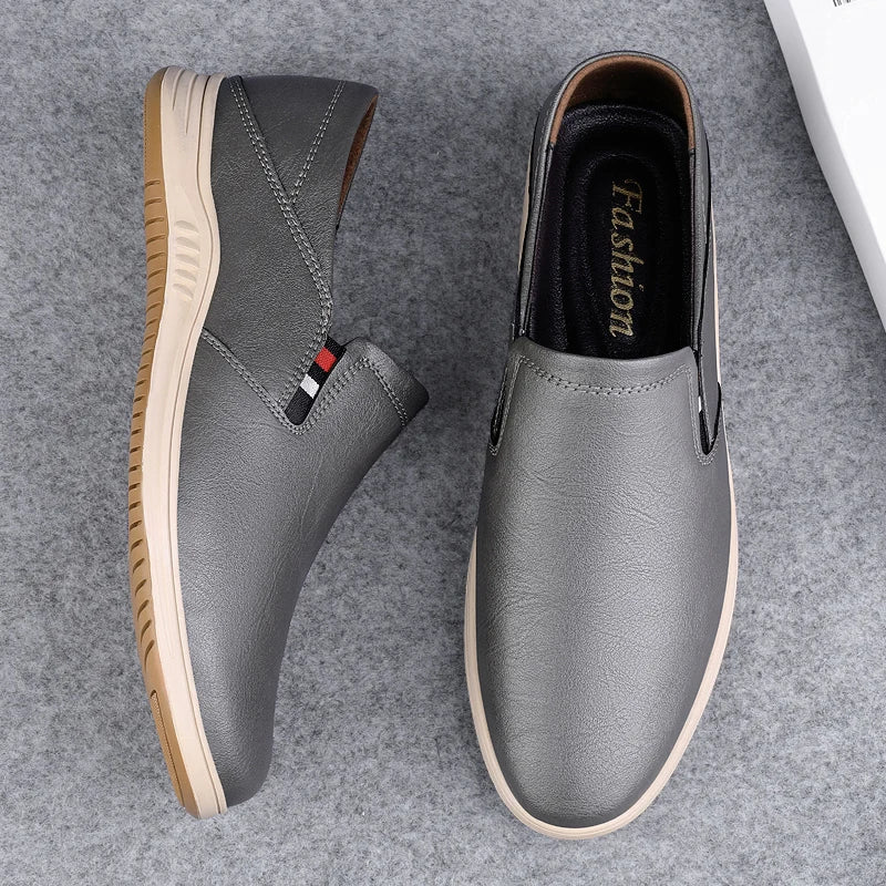 Genuine Leather Men Shoes Casual Slip on Loafers Breathable Man Driving Flats Hot Sale Moccasins Handmade Slip-ons Flat