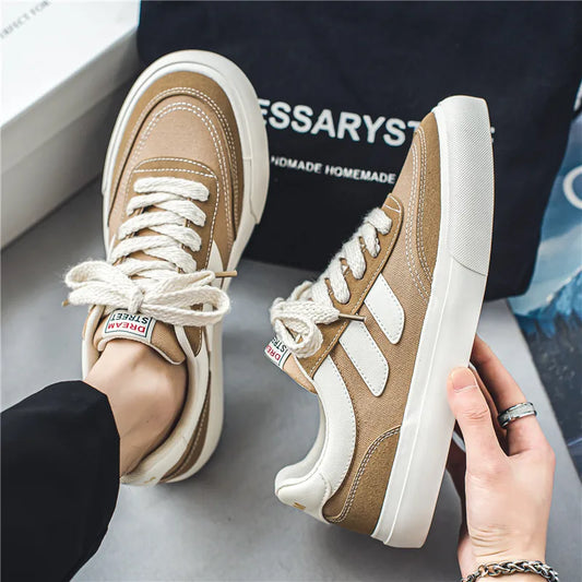 Canvas Shoes Men Skateboard Shoes Platform Comfortable Casual Walking Streetwear Teenager Men Vulcanize Shoes