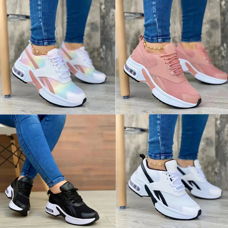 Women sneakers Outdoor running shoes Mesh Breathable sneakers Tennis shoes Women's casual sneakers