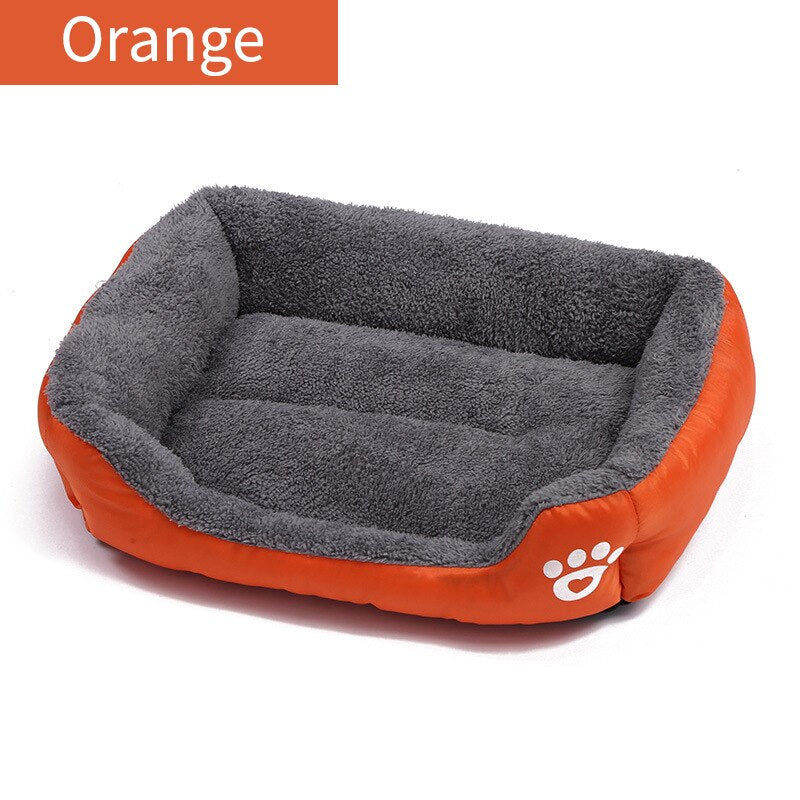 Dog Beds for Large Dogs Summer Washable Cat Mat Waterproof Mattress Rectangular Pet Cushion for Medium Large Dogs or Multiple Orange, S 43x32cm