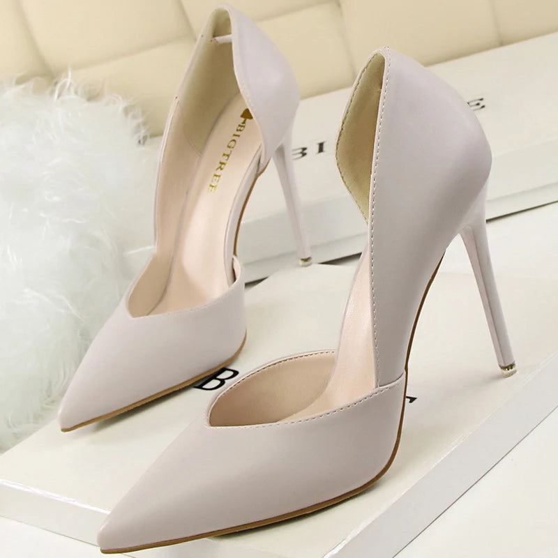 Women Pumps Fashion High Heels Shoes Black Pink White Shoes Women Wedding Shoes Ladies Stiletto Women Heels