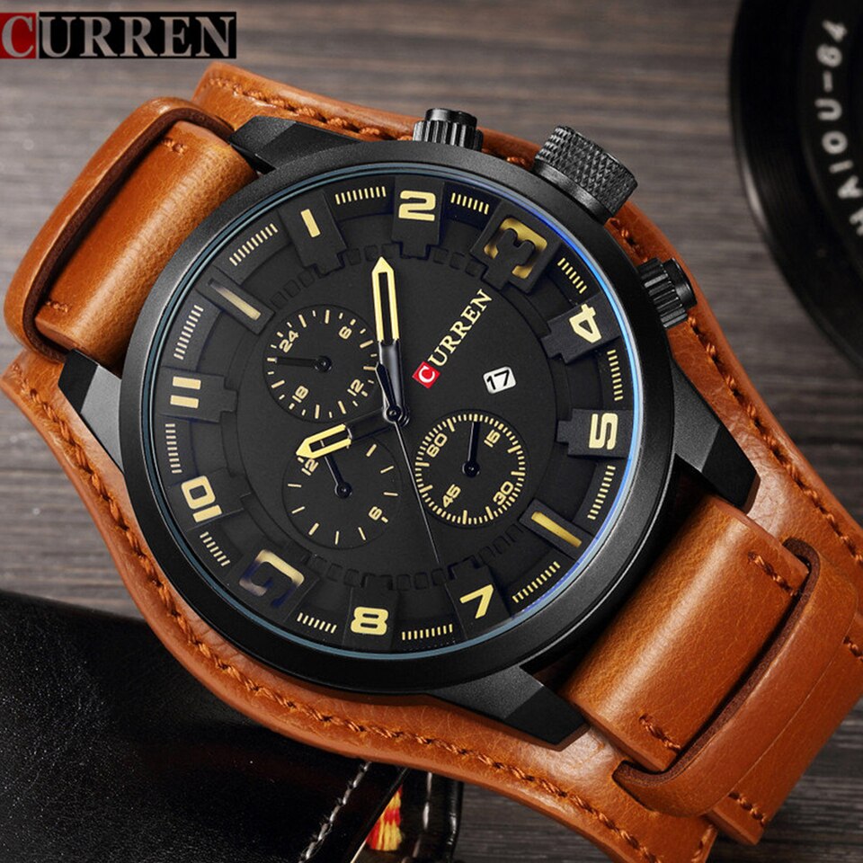 New Men Watches Top Brand Luxury Casual Business Quartz Watch Date Waterproof Wristwatch Hodinky Relogio Masculino