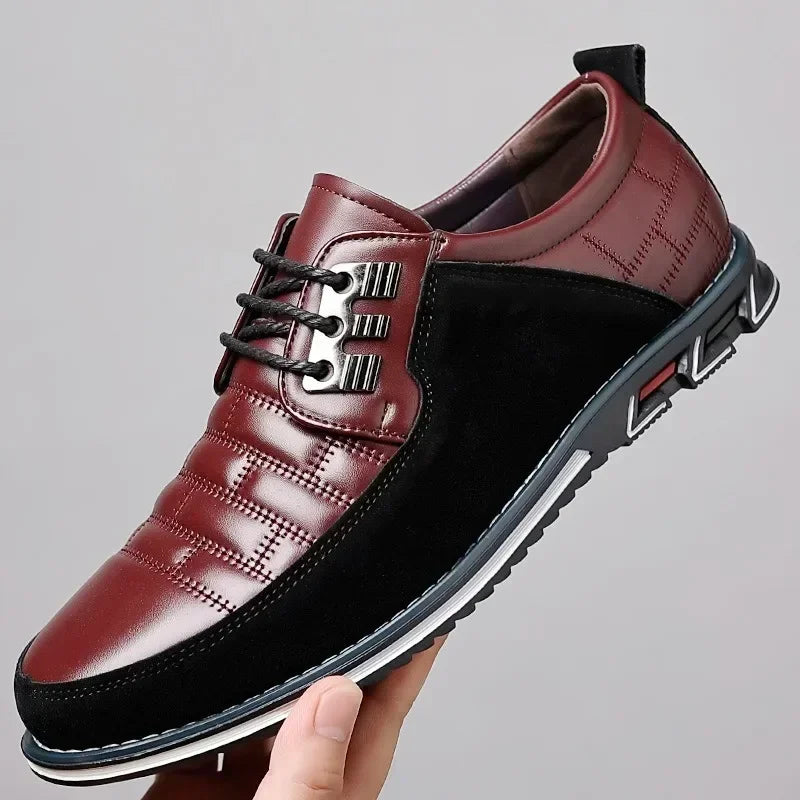 Autumn Business Casual Shoes for Men Trend Classic Leather Shoes Outdoor Men Sneakers Sewing Breathable Men's Dress Shoes