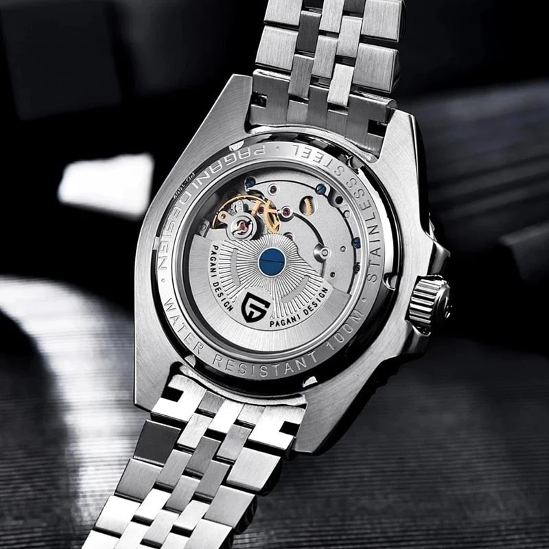 Top Brand GMT Men Mechanical Wristwatch Sapphire Stainless Steel Waterproof Automatic Watch for Men Reloj Hombre