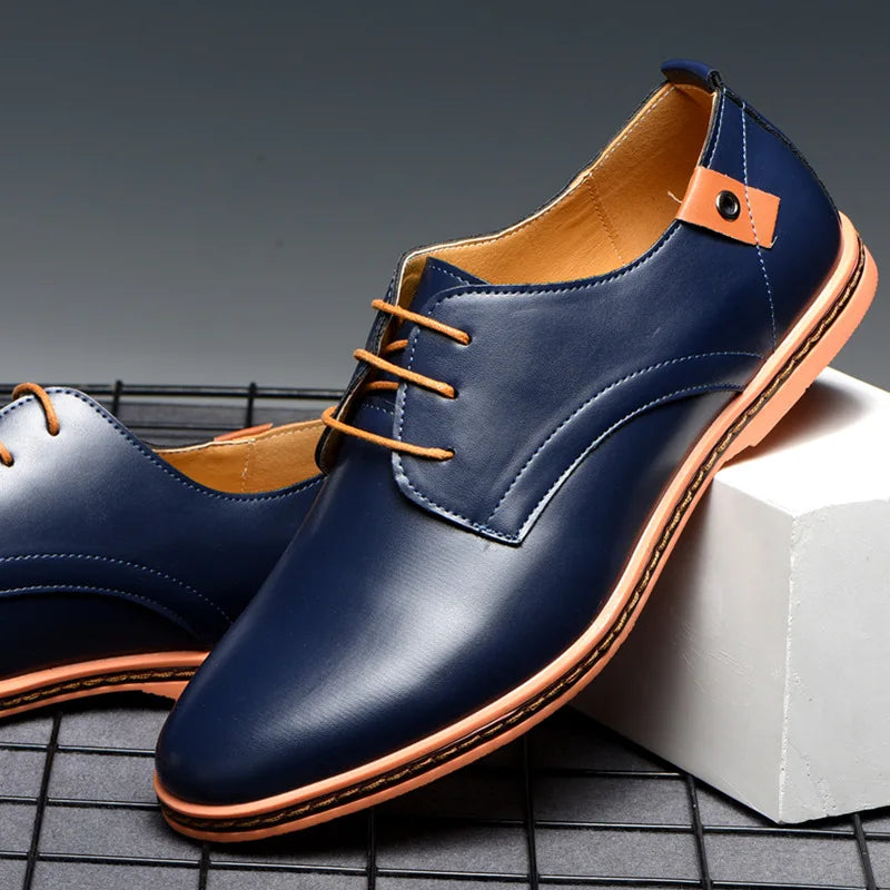 High Quality Patent Leather Men Shoes Men Wedding Oxford Shoes Lace-Up Office Suit Men'S Casual Shoes Man Dress Shoes 48