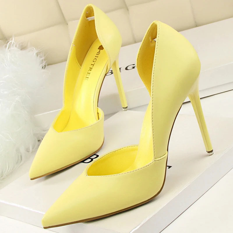 Women Pumps Fashion High Heels Shoes Black Pink White Shoes Women Wedding Shoes Ladies Stiletto Women Heels