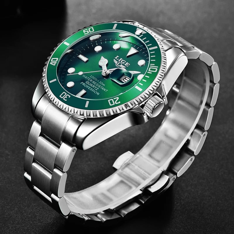 New Diver Watch Men 30ATM Waterproof Date Clock Sport Watches Mens Quartz Wristwatch Relogio Masculino