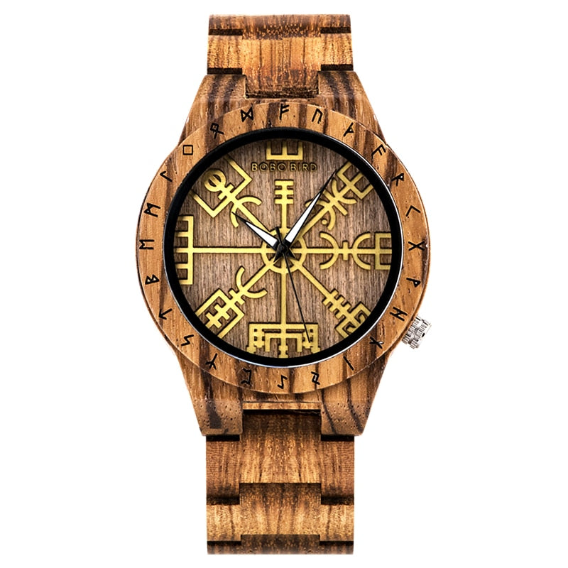 Men Watches Zebra Wood Vintage Watch for Men Come With Bamboo Box Thanksgiving Christmas Gift T16-3, China, Yes