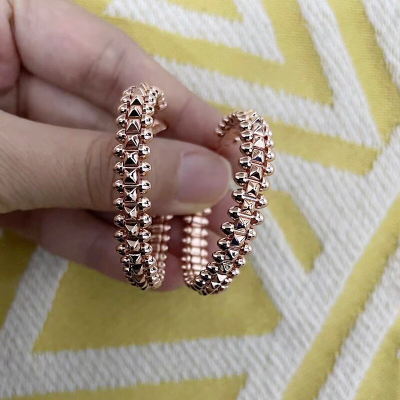 European Luxury Ladies Jewelry Label Rivet Rose Gold Bracelet Party Fashion Classic Jewelry