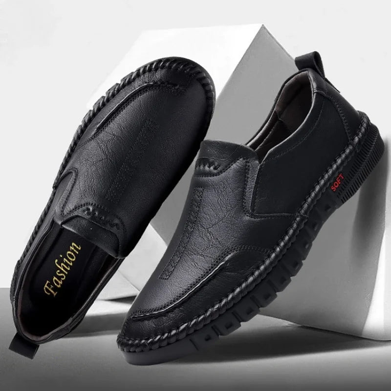 Business Leather Shoes Moccasin Shoes Breathable Men's Casual Loafers Comfortable Shoes for Men Summer Men's Sneakers