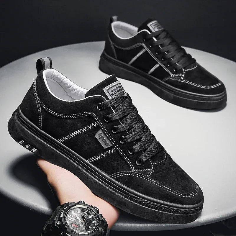 New Leather Casual Men Shoes Design Sneakers Man Comfortable Men Loafers Hot Sale Moccasins Driving Board Shoe