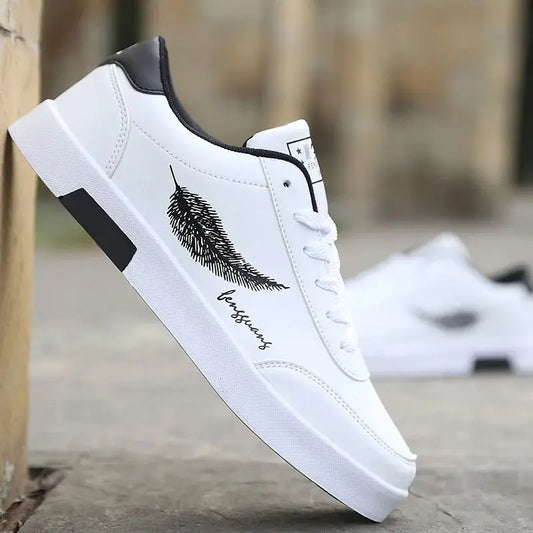 Men Sneakers Casual Pu Leather Breathable Walking Flat Shoes for Men New Male Tennis Sneaker Soft White Breathable Shoes신발