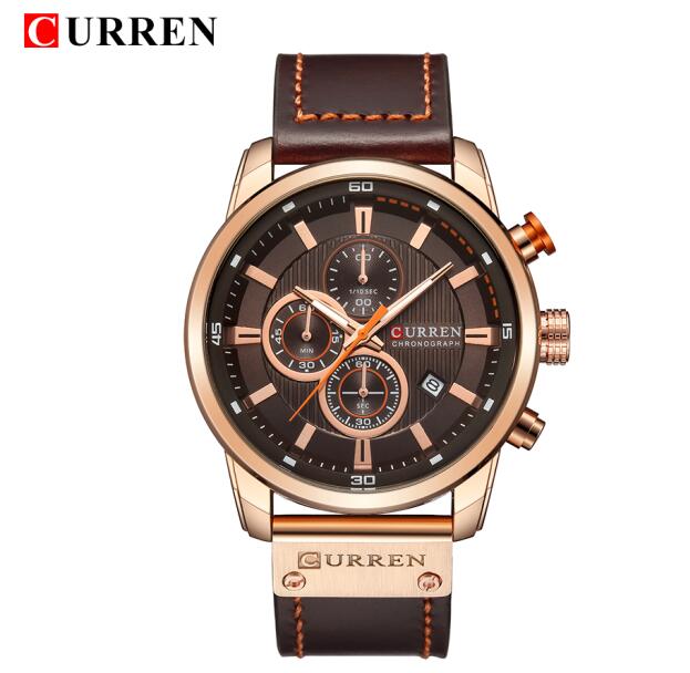 New Date Quartz Men Watches Top Brand Luxury Male Clock Chronograph Sport Mens Wrist Watch