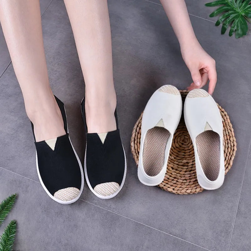 Women's Summer Mesh Breathable Flat Shoes Ladies Comfort Light Sneaker Socks Women Slip on Loafers